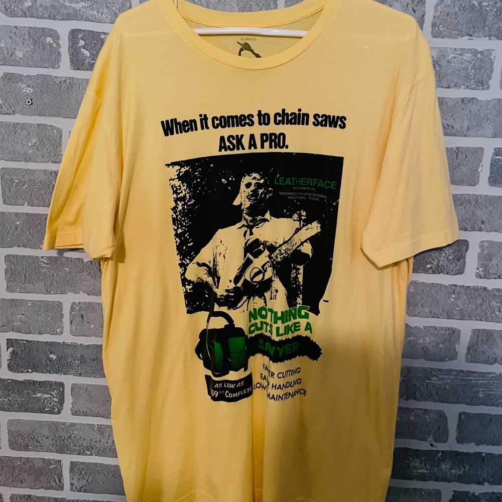 Texas chainsaw massacre shirt sleeve shirt.